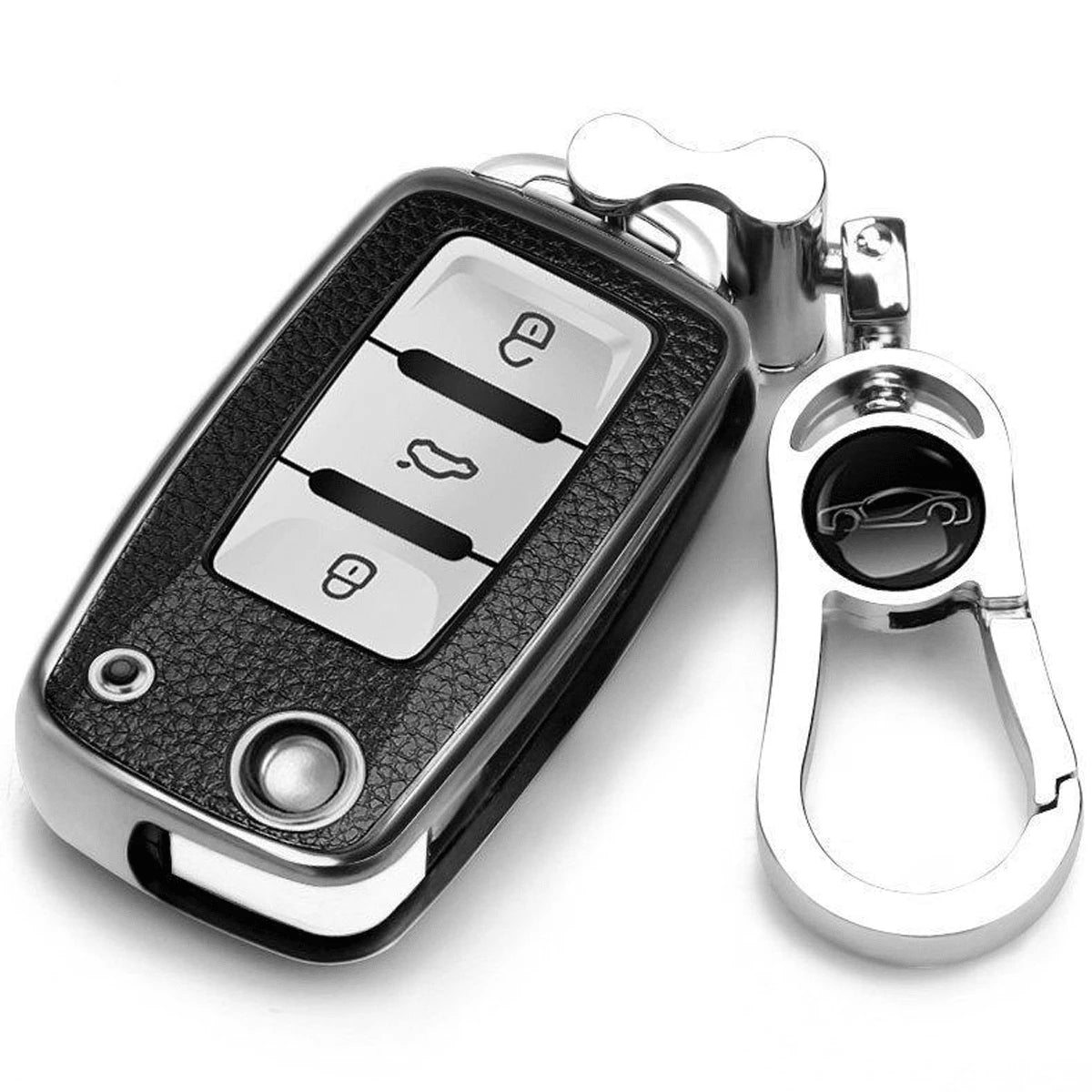 6 3 5 Passat Touran Bora Golf 4/5/6 Tiguan Jetta Lavida Octavia Car Key Protective Cover Anti-Drop Anti-Dust Key Pouch