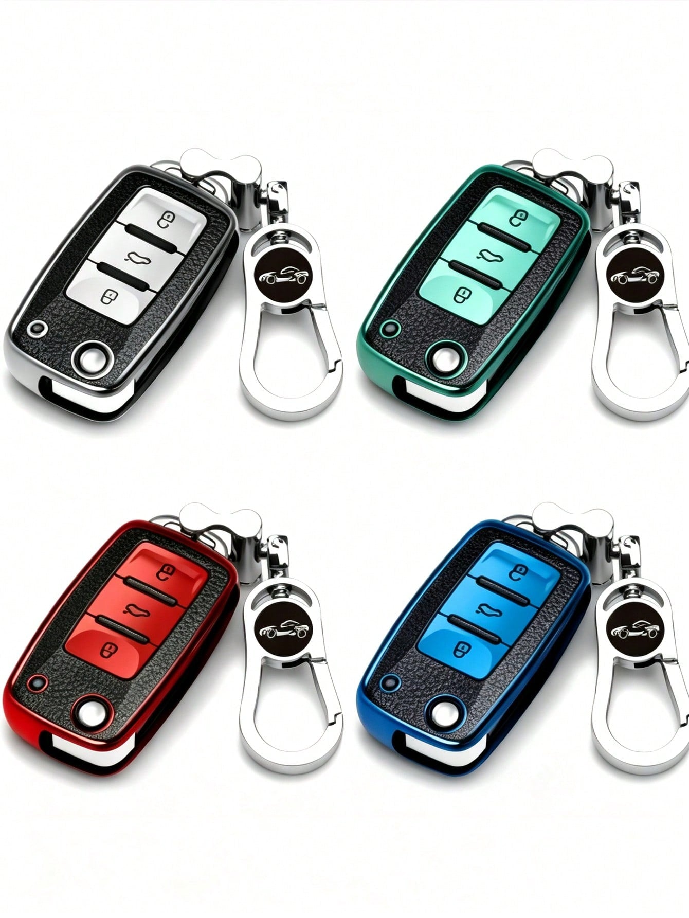 6 3 5 Passat Touran Bora Golf 4/5/6 Tiguan Jetta Lavida Octavia Car Key Protective Cover Anti-Drop Anti-Dust Key Pouch
