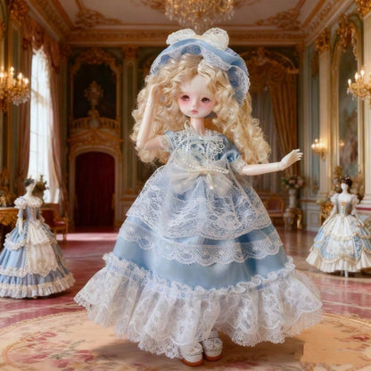 6-Inch BJD Doll Dress, 30cm Doll Jumpsuit Skirt, Girly Style (Doll, Shoes And Socks Not Included)