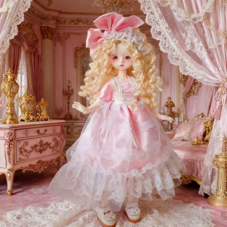 6-Inch BJD Doll Dress, 30cm Doll Jumpsuit Skirt, Girly Style (Doll, Shoes And Socks Not Included)