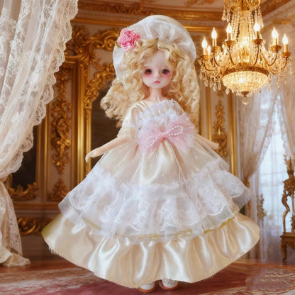 6-Inch BJD Doll Dress, 30cm Doll Jumpsuit Skirt, Girly Style (Doll, Shoes And Socks Not Included)