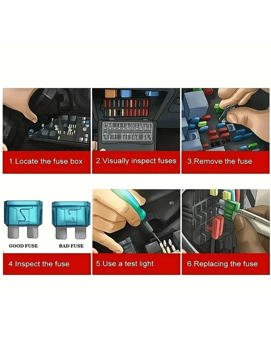60PCS Bagged 5-30A Small Size Car Fuse Set