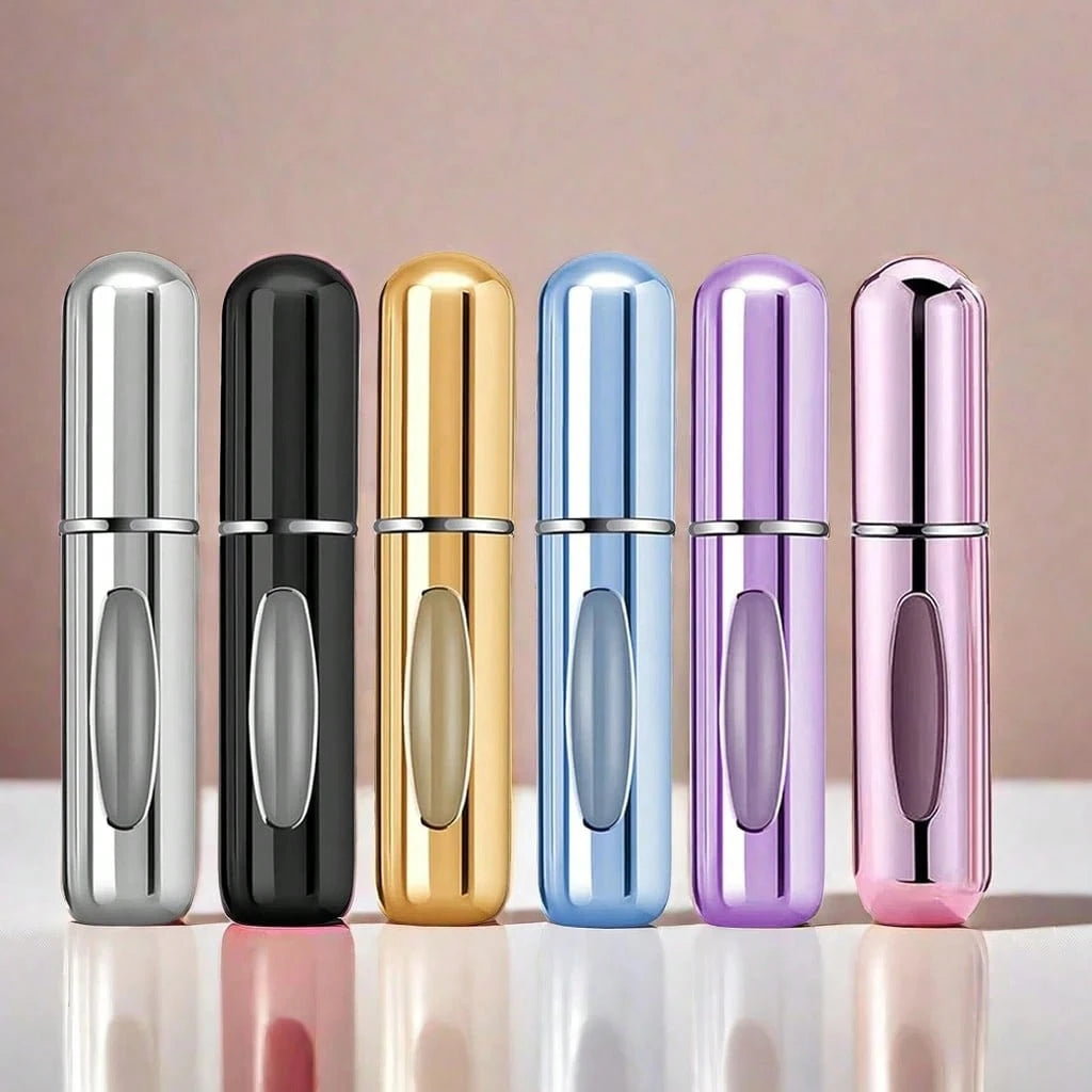6pcs Travel Perfume Bottles, Refillable Portable Mini Spray Refill Bottles, Women's Pocket Perfume Sprayer, 5ml