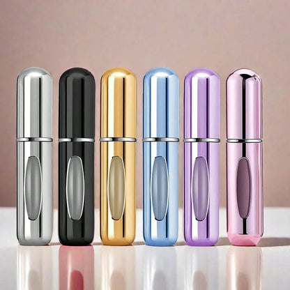 6pcs Travel Perfume Bottles, Refillable Portable Mini Spray Refill Bottles, Women's Pocket Perfume Sprayer, 5ml