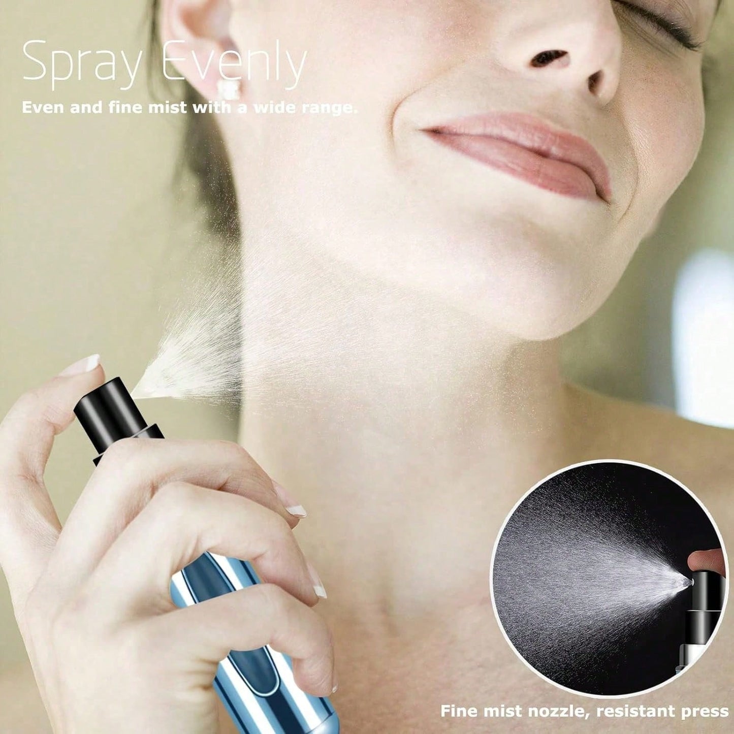6pcs Travel Perfume Bottles, Refillable Portable Mini Spray Refill Bottles, Women's Pocket Perfume Sprayer, 5ml