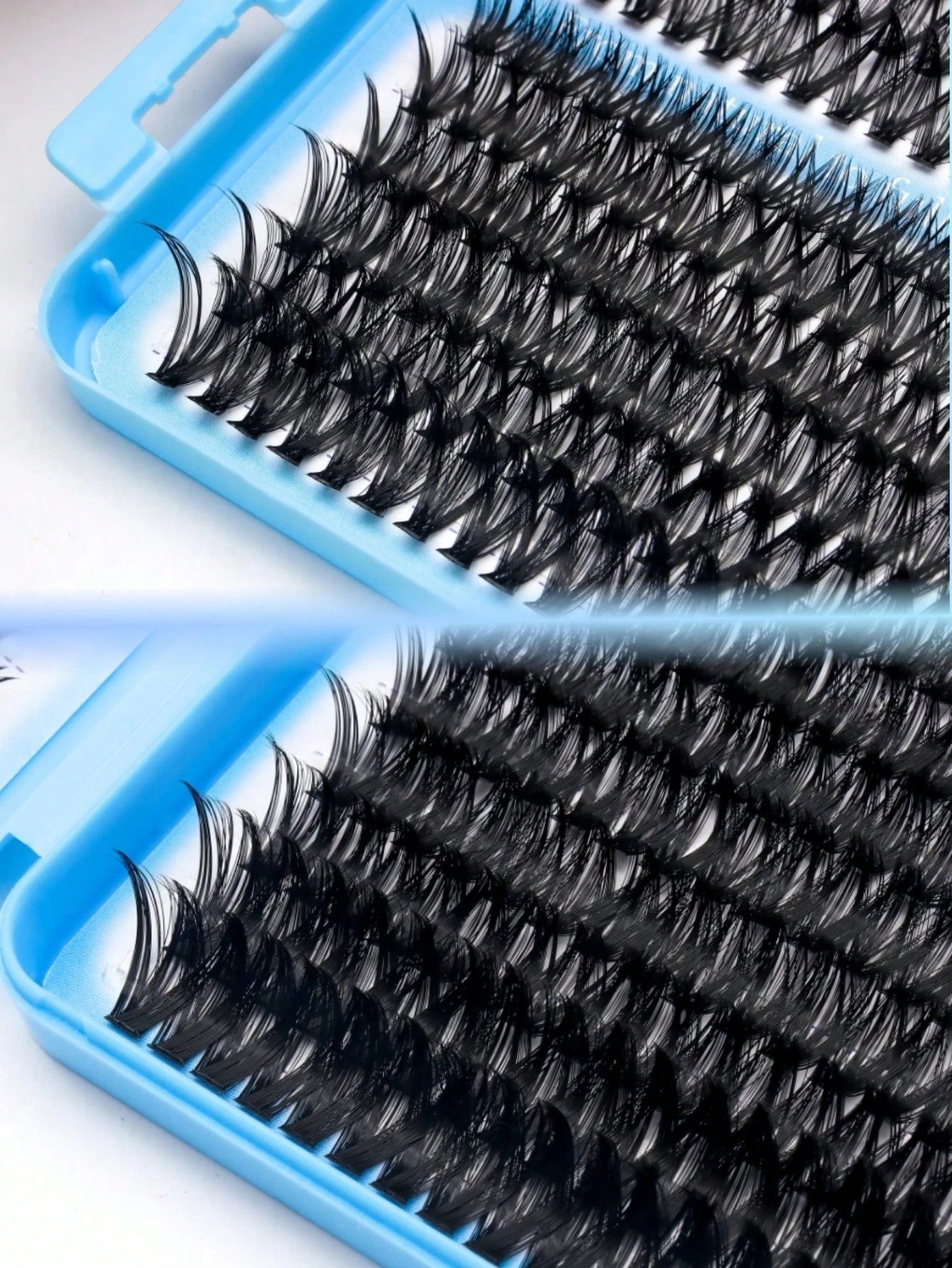 720 Clusters D-Curl High Capacity False Eyelash Book, 30D+40D+50D+60D Four Density Combination, 8-16MM Mixed Length, Zoned Single Cluster Lashes Transitioning From Fine Natural To Dense Fluffy, Mink-L
