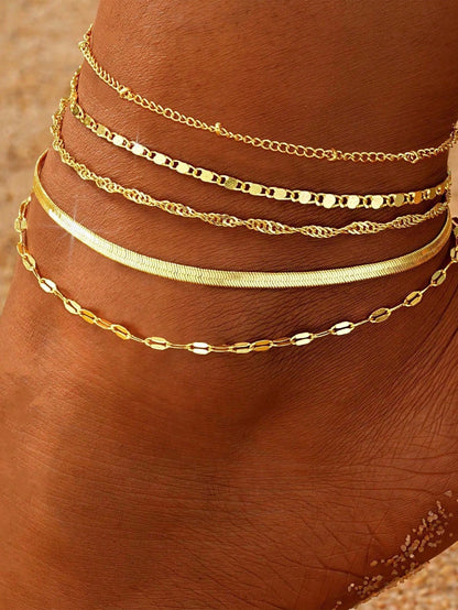 7pcs Bohemian Style Beaded Handmade Bracelet With Shell & Starfish Elements, Women Summer Beach Holiday Party Accessory