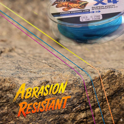 8pcs High Quality PE Braided Fishing Line- High Strength, Abrasion Resistant, Durable, Available In 100m/300m/500m Lengths, Fishing Tool, Fishing Gift