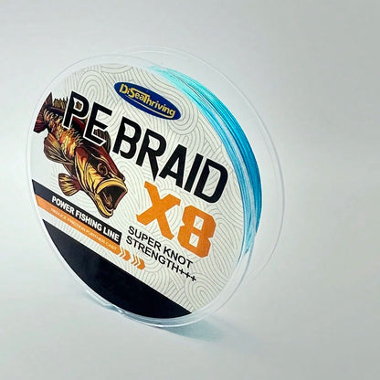 8pcs High Quality PE Braided Fishing Line- High Strength, Abrasion Resistant, Durable, Available In 100m/300m/500m Lengths, Fishing Tool, Fishing Gift