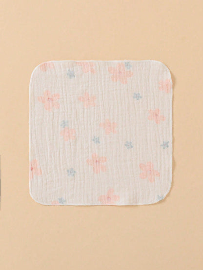 8pcs Lightweight Breathable Single-Layer Baby Bibs, Feeding Wipes, Multi-Purpose Cloths, Suitable For All Seasons