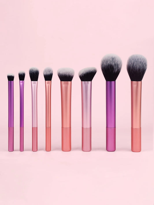 8Pcs Professional Makeup Brush Set, Including Powder Brush, Blush Brush, Contour Brush, Eyeshadow Brush, Highlighter Brush, And Other Makeup Tools,Brush Set,Makeup Brush Kit,Make Up Brush Set,Make Up
