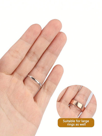 8pcs Transparent Invisible Ring Sizer- Adjustable Silicone Ring Adjuster Suitable For Engagement, Wedding And Daily Wear-, Lightweight, Easy To Use- Fits All Ring Styles, Suitable For Brides, Wedd