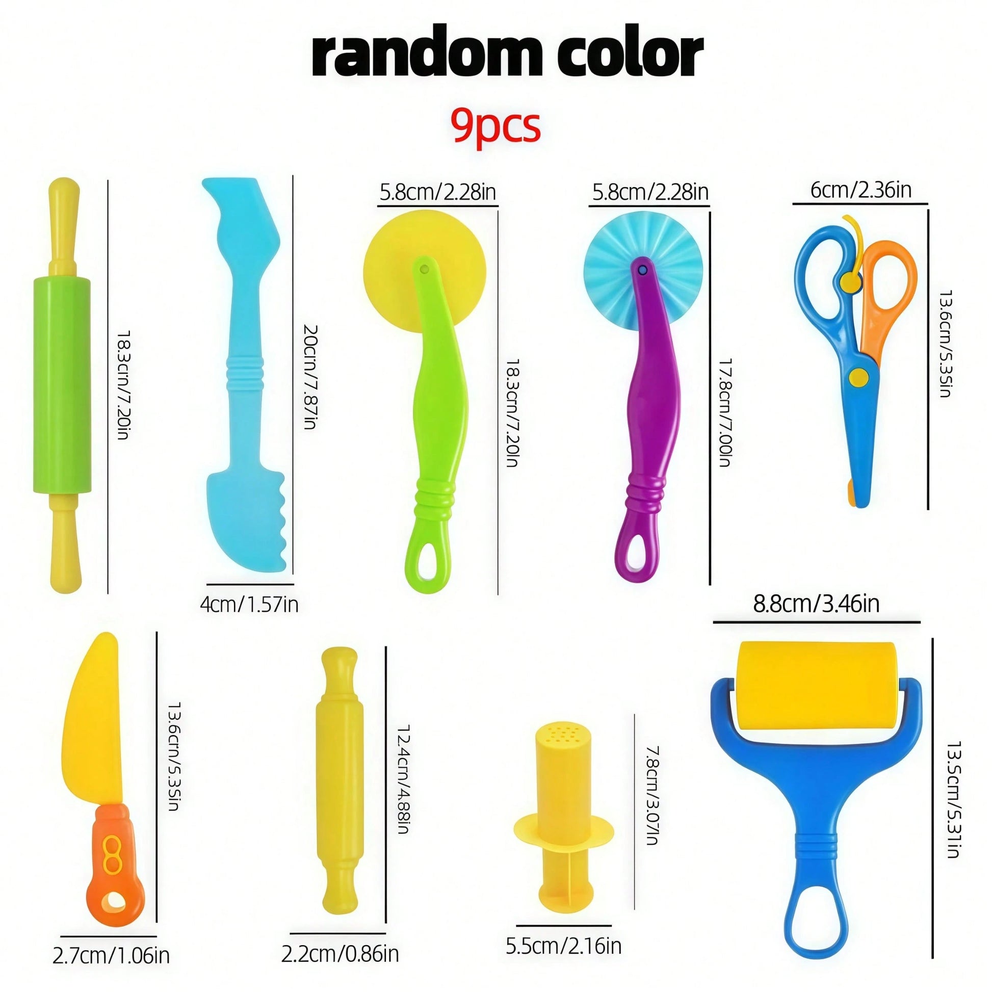 9/12/21/26PCS Colored Clay Tool Set, Including Plastic Animal Knives And Accessories, Colored Clay Crafts In Various Colors, Clay Embossing Kit With Animal/Flower/Letter Designs, Easy To Clean, Reusab