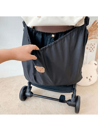 A Waterproof Bear-Themed Stroller Storage Bag For Convenient Outings