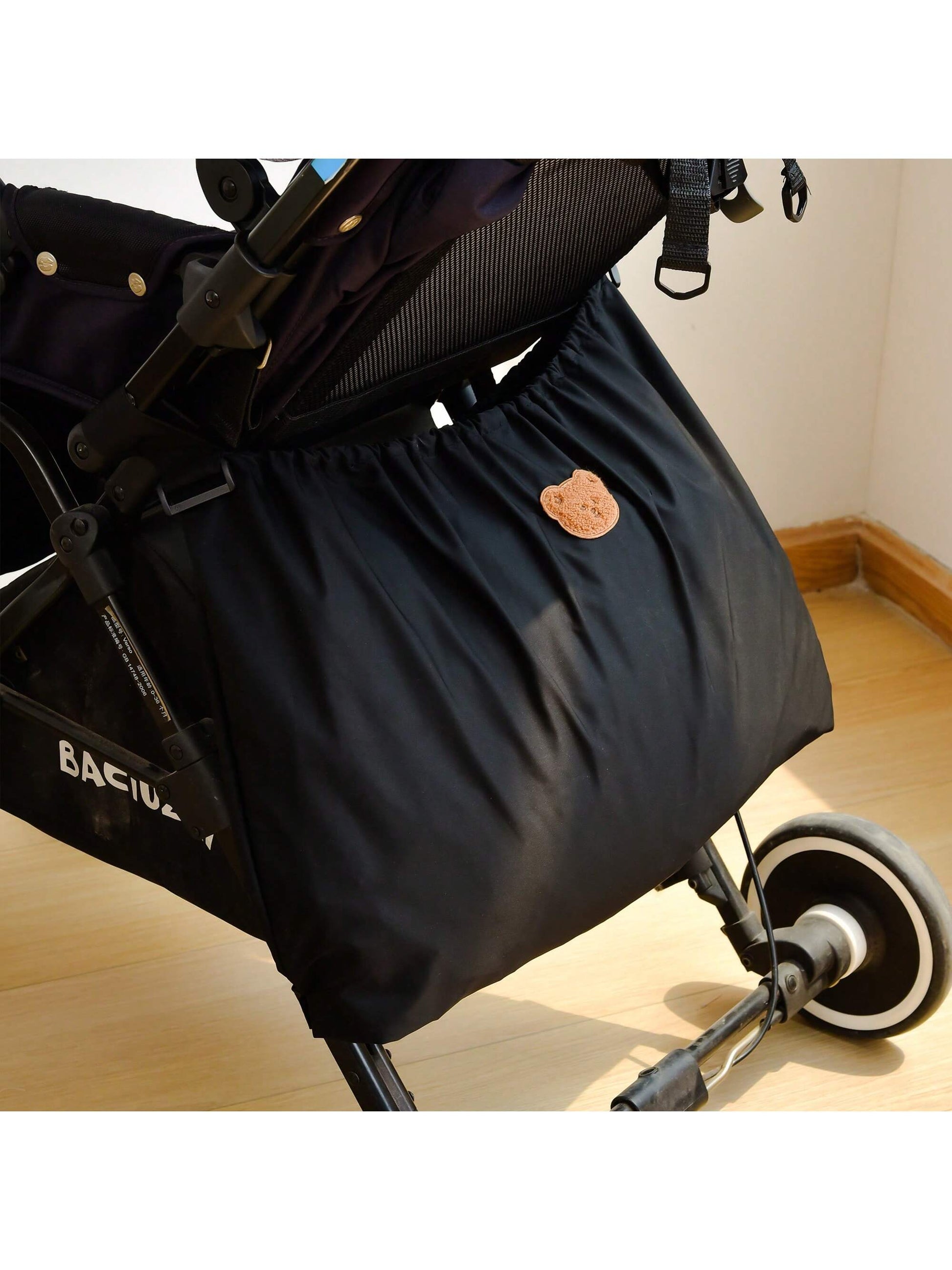 A Waterproof Bear-Themed Stroller Storage Bag For Convenient Outings