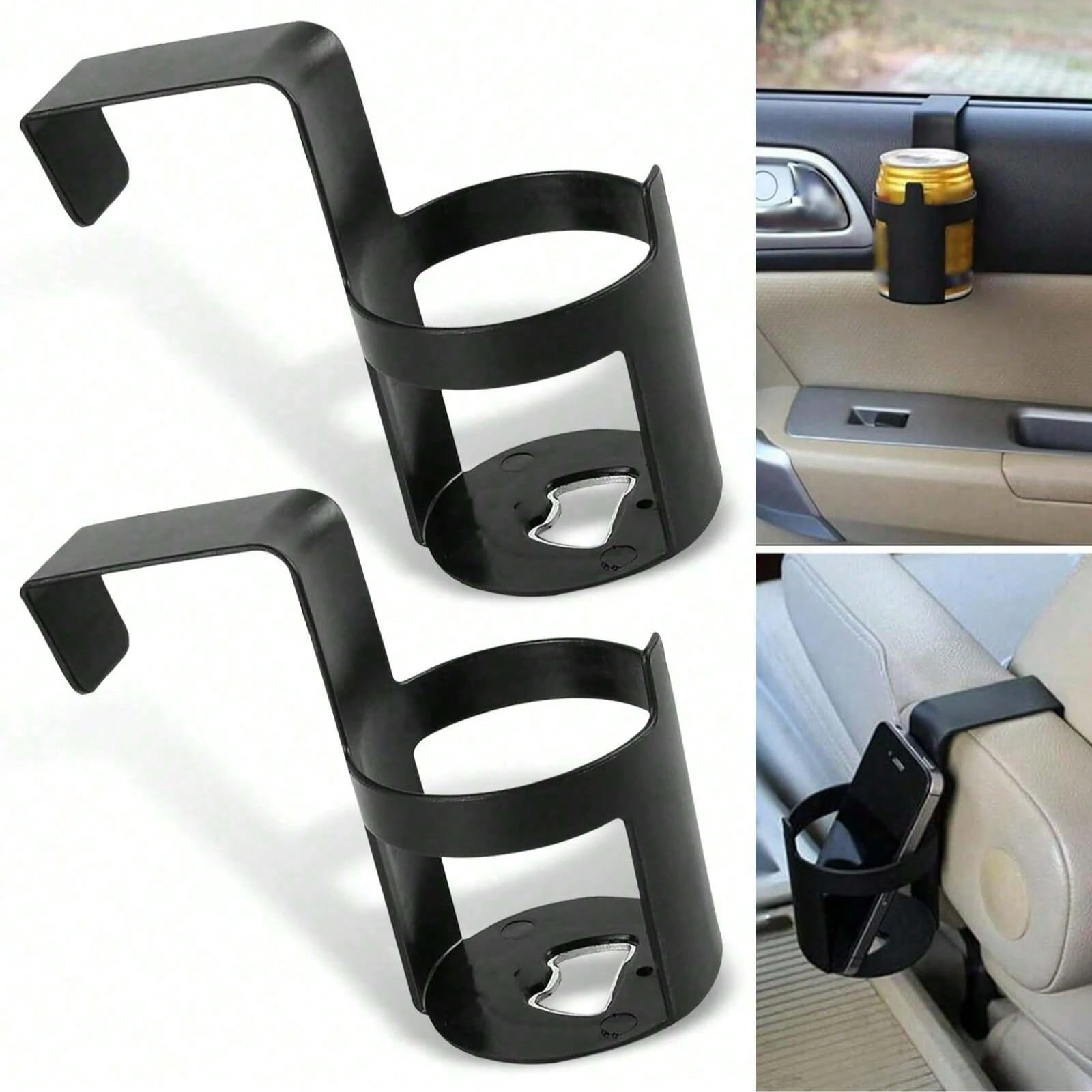 Adjustable Backseat Cup Holder| Car Drink And Bottle Rack| Truck Bottle Holder And Storage Solution| Sturdy Shock-Proof Design, Easy To Install| Space-Saving, Keeps Car Interior Tidy| Universal B