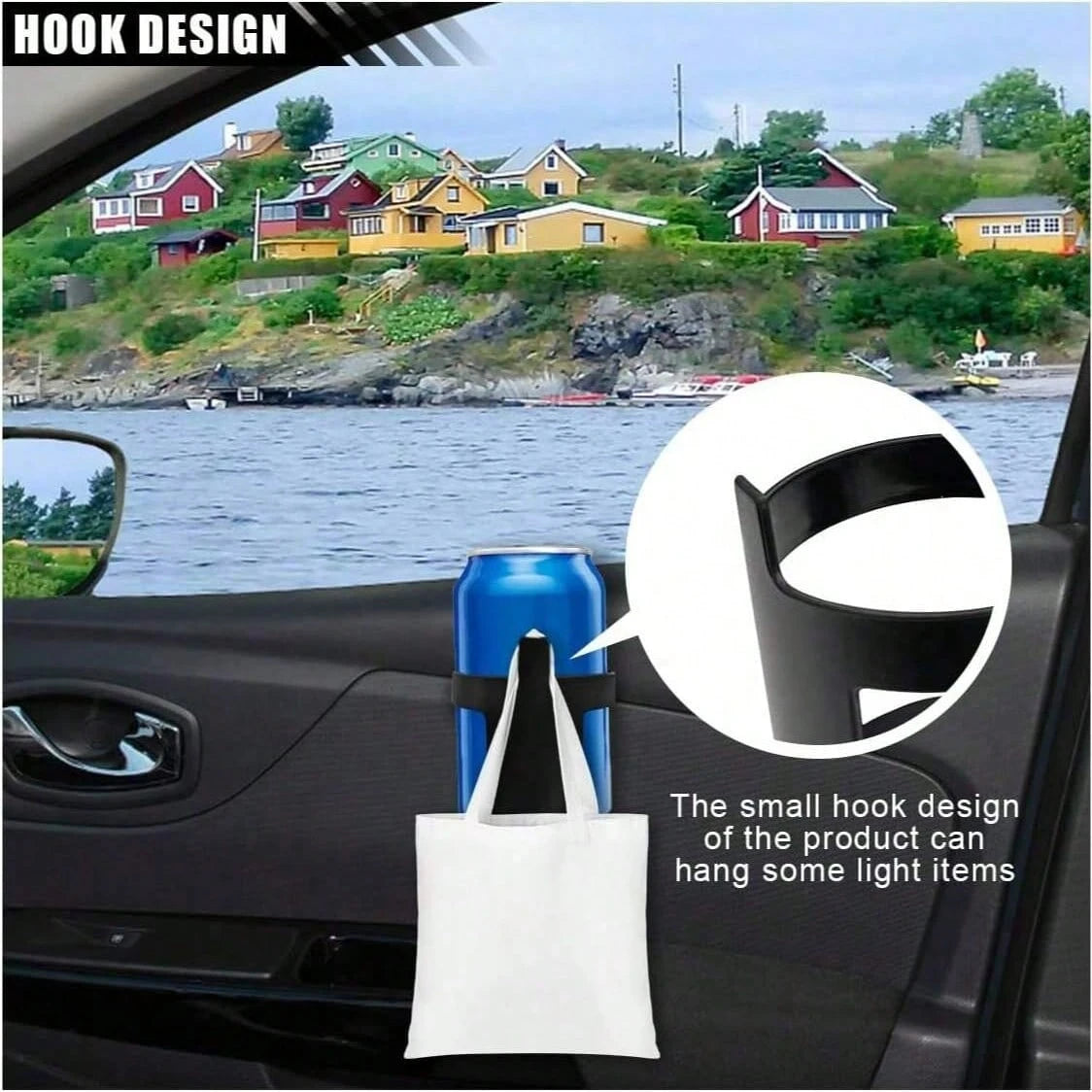 Adjustable Backseat Cup Holder| Car Drink And Bottle Rack| Truck Bottle Holder And Storage Solution| Sturdy Shock-Proof Design, Easy To Install| Space-Saving, Keeps Car Interior Tidy| Universal B