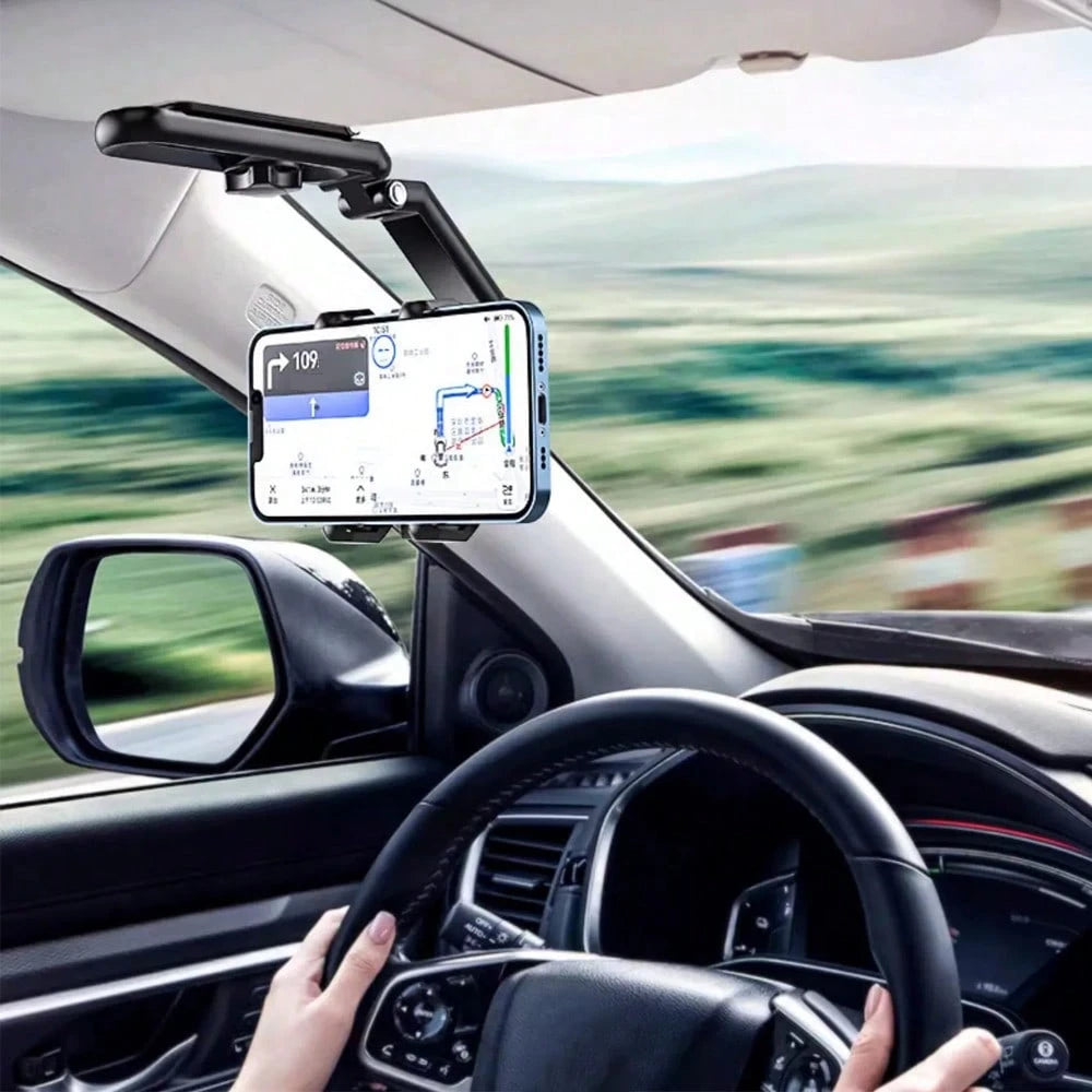 Adjustable Cantilever Sun Visor Multi-Joint Long Arm Fashionable Car Phone Holder Multifunctional Suitable For Navigation And Universal Car Accessories, Gift For Men Women