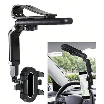 Adjustable Cantilever Sun Visor Multi-Joint Long Arm Fashionable Car Phone Holder Multifunctional Suitable For Navigation And Universal Car Accessories, Gift For Men Women