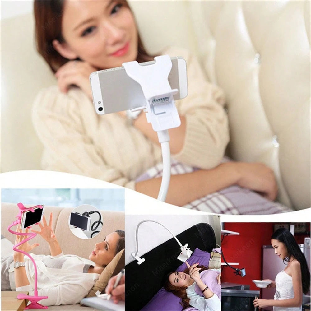 Adjustable Slouchy Mobile Phones Holder Universal Flexible Arm Clip Portable Home Bed Desktop Bracket Smartphone Holder Mount Stand Compatible With IPhone, Android Phone, Gift For Birthday, Family, Fr