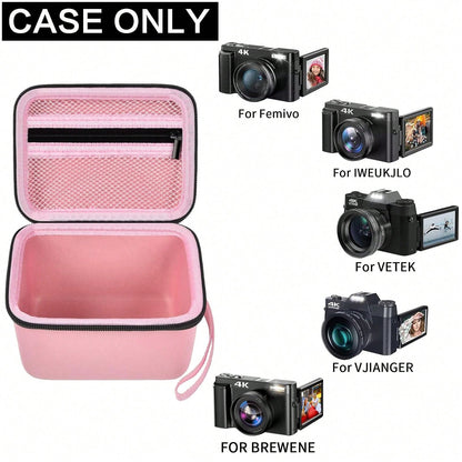ALKOO Vlogging Camera Case Compatible With Duluvulu TEBNGIHNM Zheozeig Oiadek 4K Digital Camera Travel Storage Bag For Lens Cable Accessories Gear Case Only