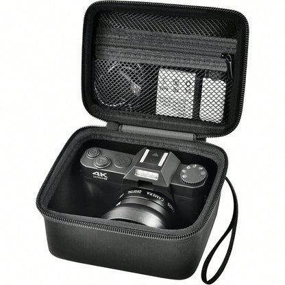 ALKOO Vlogging Camera Case Compatible With Duluvulu TEBNGIHNM Zheozeig Oiadek 4K Digital Camera Travel Storage Bag For Lens Cable Accessories Gear Case Only