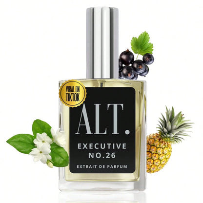 ALT. FRAGRANCES Executive No. 26- Inspired By Avntus, Perfume For Men, Extrait De Parfum, Long Lasting Woody Fruity Perfume For Men With Bergamot, Pineapple & Oakmoss