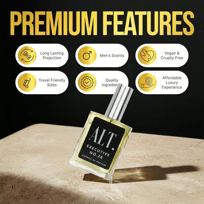 ALT. FRAGRANCES Executive No. 26- Inspired By Avntus, Perfume For Men, Extrait De Parfum, Long Lasting Woody Fruity Perfume For Men With Bergamot, Pineapple & Oakmoss