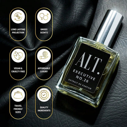 ALT. FRAGRANCES Executive No. 26- Inspired By Avntus, Perfume For Men, Extrait De Parfum, Long Lasting Woody Fruity Perfume For Men With Bergamot, Pineapple & Oakmoss