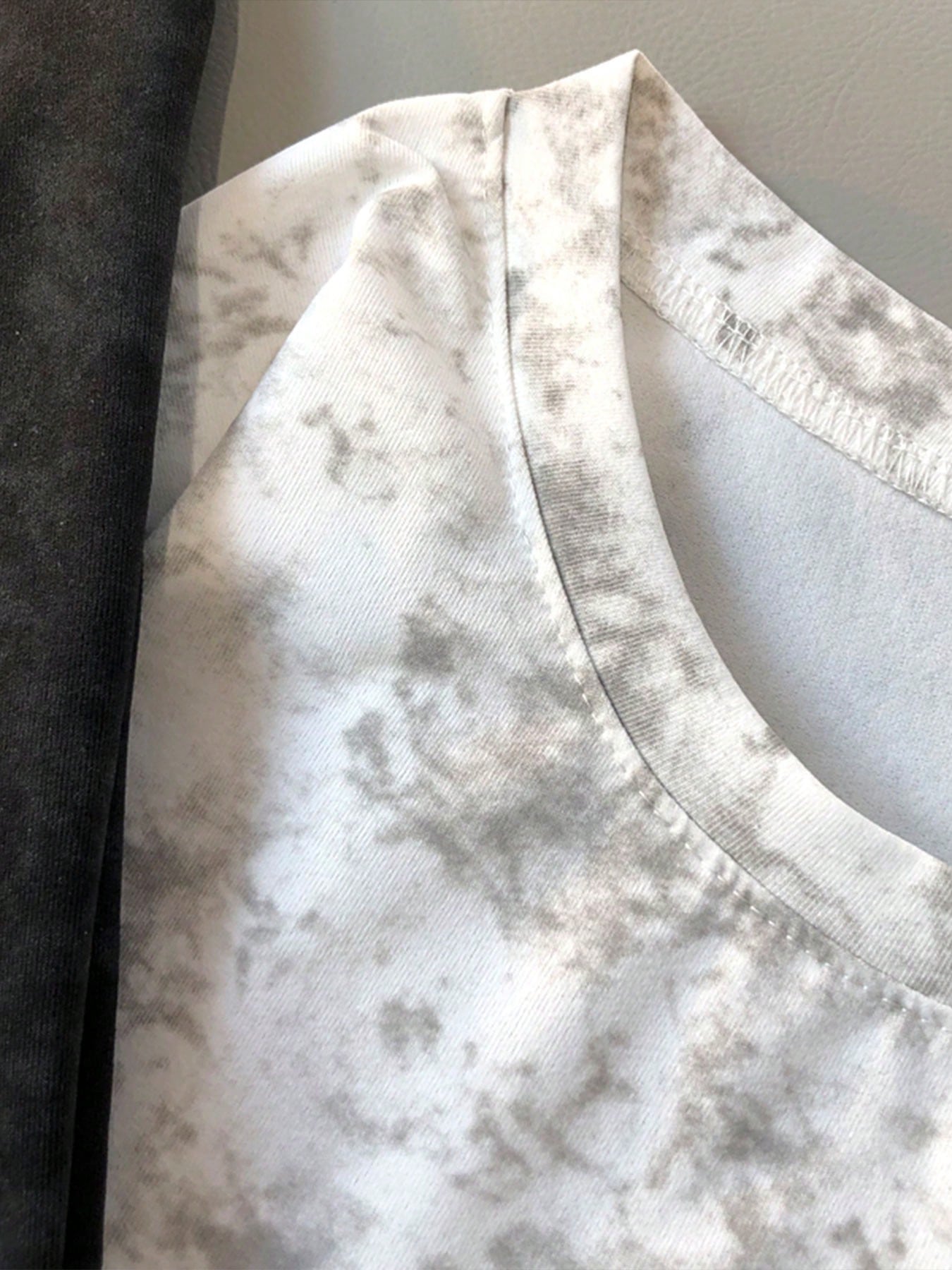 American Tie-Dye Short Sleeve T-Shirt Men 2026 New Summer Round Neck Casual Versatile Print Half Sleeve Pattern Loose Street Style Top