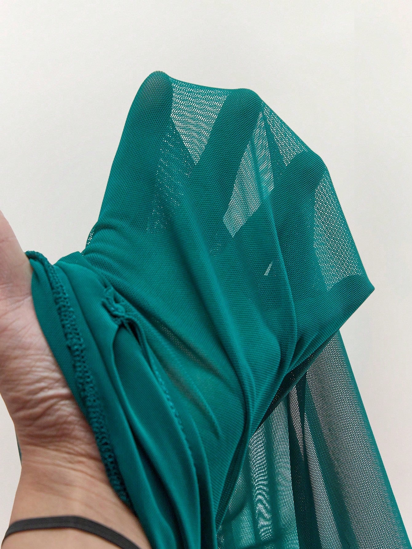 Amplova Romantic Sexy Vacation Earthy Tone Low-Cut Draped Collar, Flared Sleeves, Bodycon Mini Dress Bell Sleeves Night Out Teal Autumn