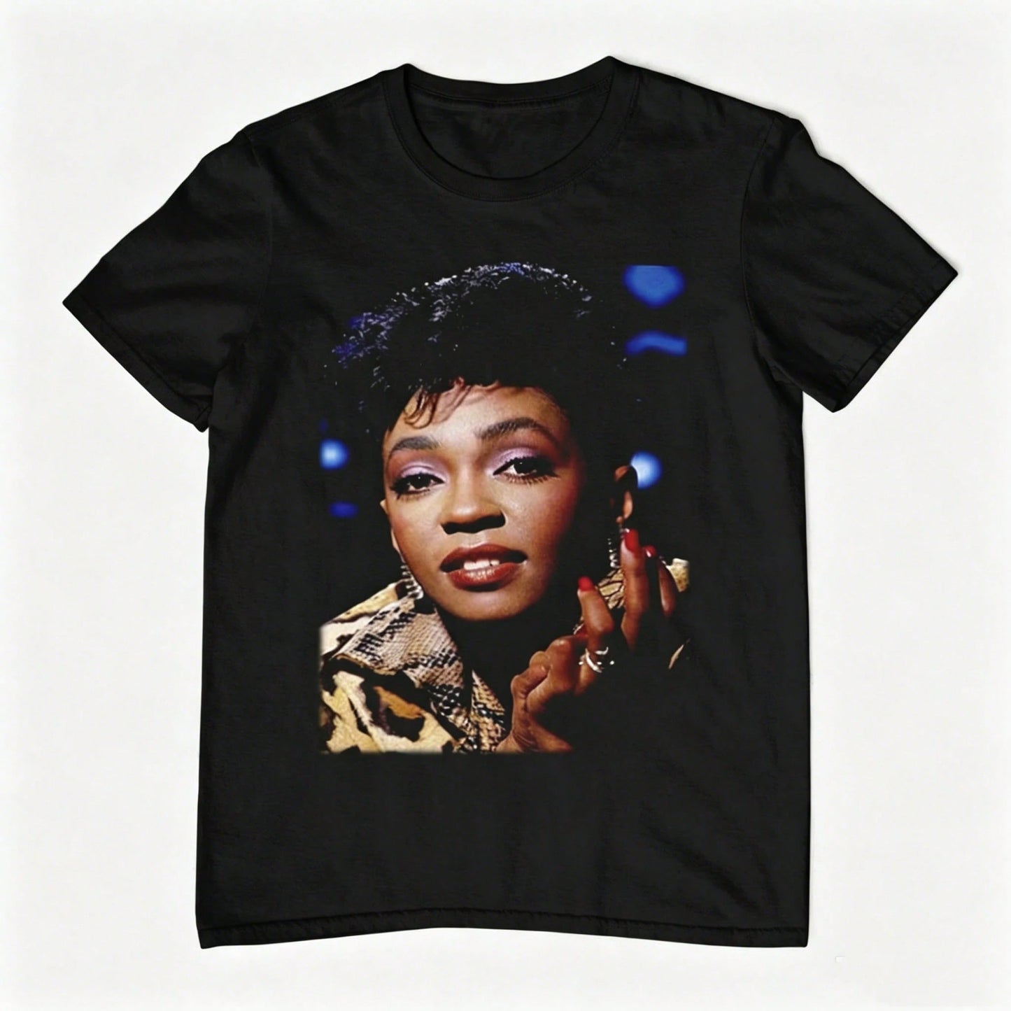 Anita Baker Vintage R&B Singer Portrait Graphic T-Shirt, Soul Music Fan Tee, Casual Cotton Crew Neck Top, Summer Tops For Women