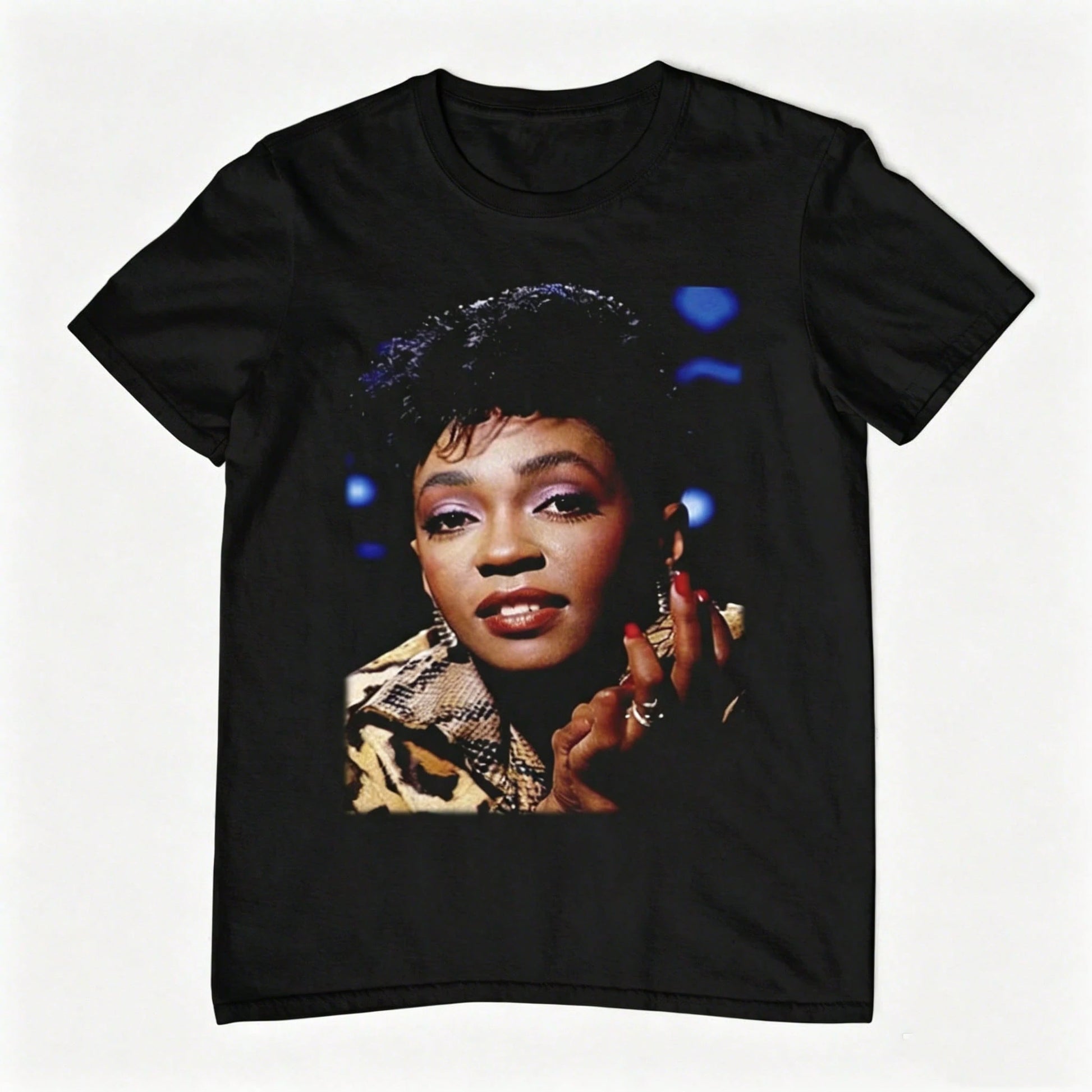 Anita Baker Vintage R&B Singer Portrait Graphic T-Shirt, Soul Music Fan Tee, Casual Cotton Crew Neck Top, Summer Tops For Women