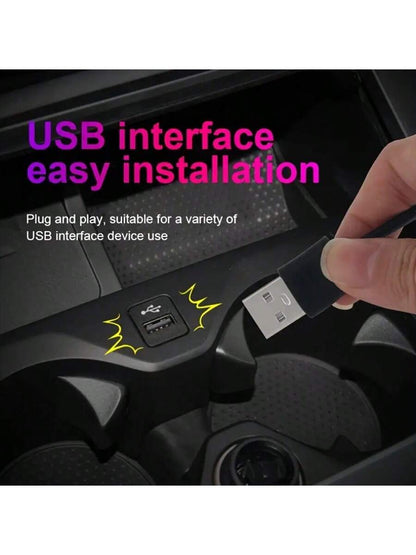 APP Control Car Interior LED Light Bar, RGB 5 In 1 Ambient Light Kit, 275.59 Inch Fiber Optic 8 Color Car Neon Lights Synchronized Music, Automotive Products LED Strip Lights, Car Accessories Dirt Bik