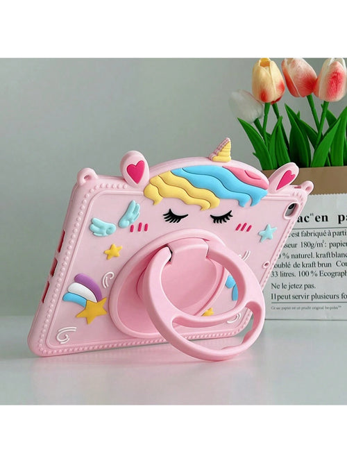 Apple Pink 1pc Unicorn Design Case Compatible With Pad Compatible With IPad 9th Gen/IPad 10th Generation Kawaii