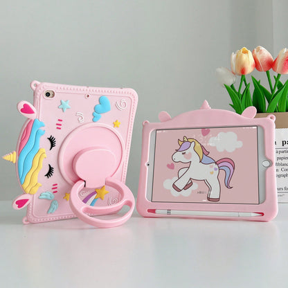 Apple Pink 1pc Unicorn Design Case Compatible With Pad Compatible With IPad 9th Gen/IPad 10th Generation Kawaii