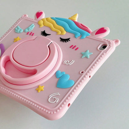 Apple Pink 1pc Unicorn Design Case Compatible With Pad Compatible With IPad 9th Gen/IPad 10th Generation Kawaii
