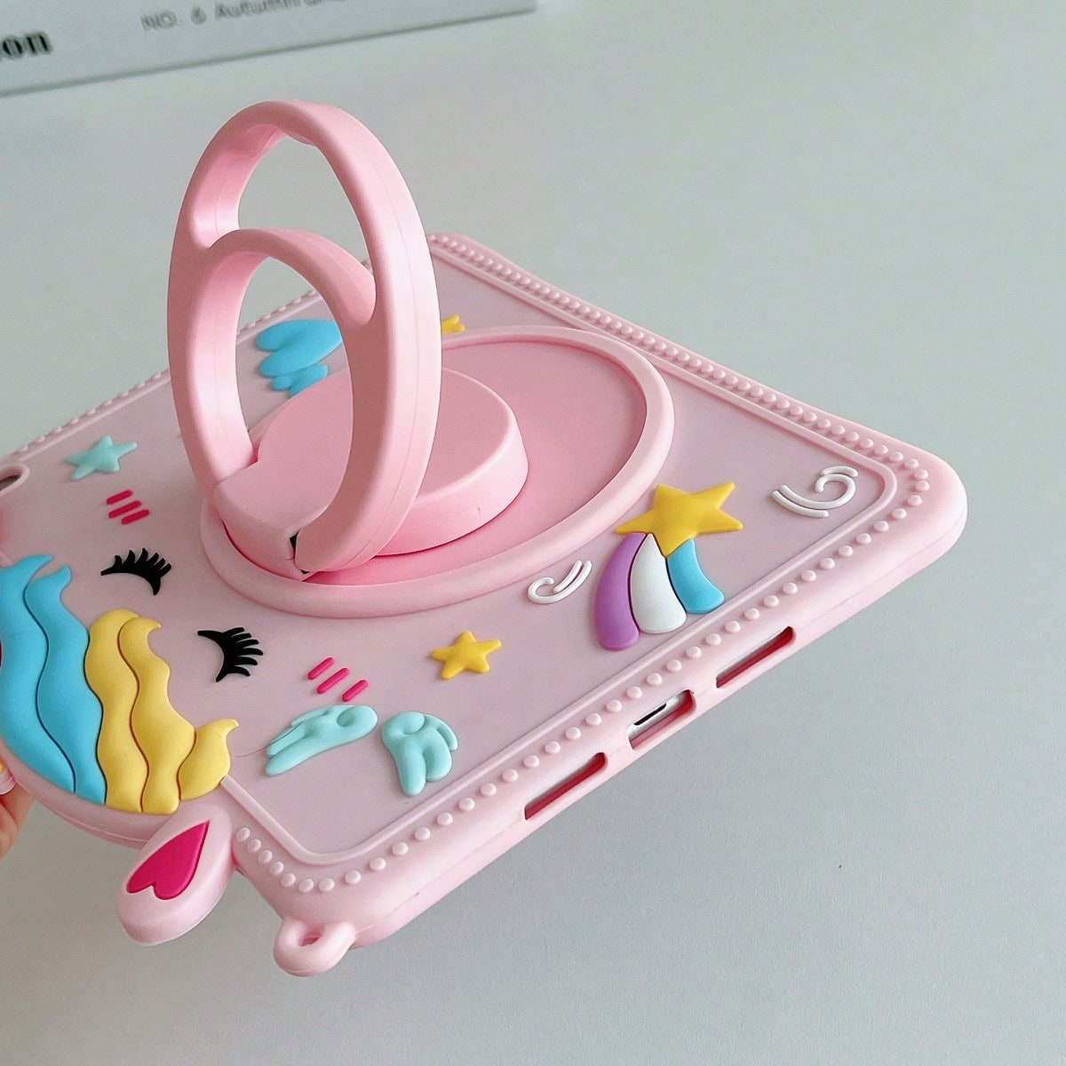 Apple Pink 1pc Unicorn Design Case Compatible With Pad Compatible With IPad 9th Gen/IPad 10th Generation Kawaii