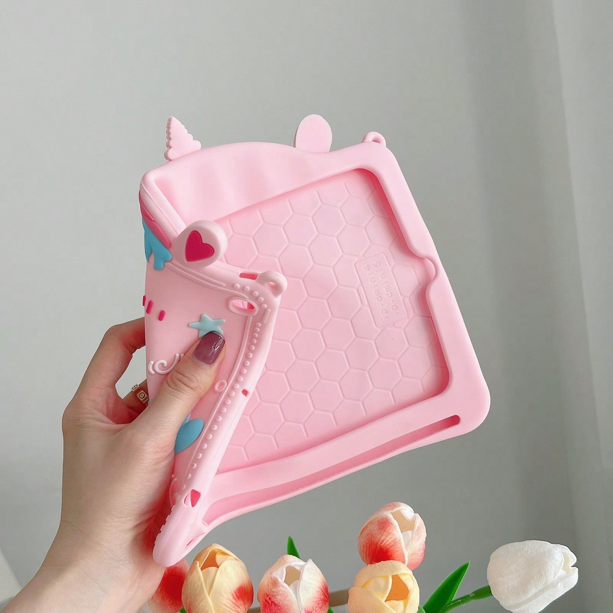 Apple Pink 1pc Unicorn Design Case Compatible With Pad Compatible With IPad 9th Gen/IPad 10th Generation Kawaii