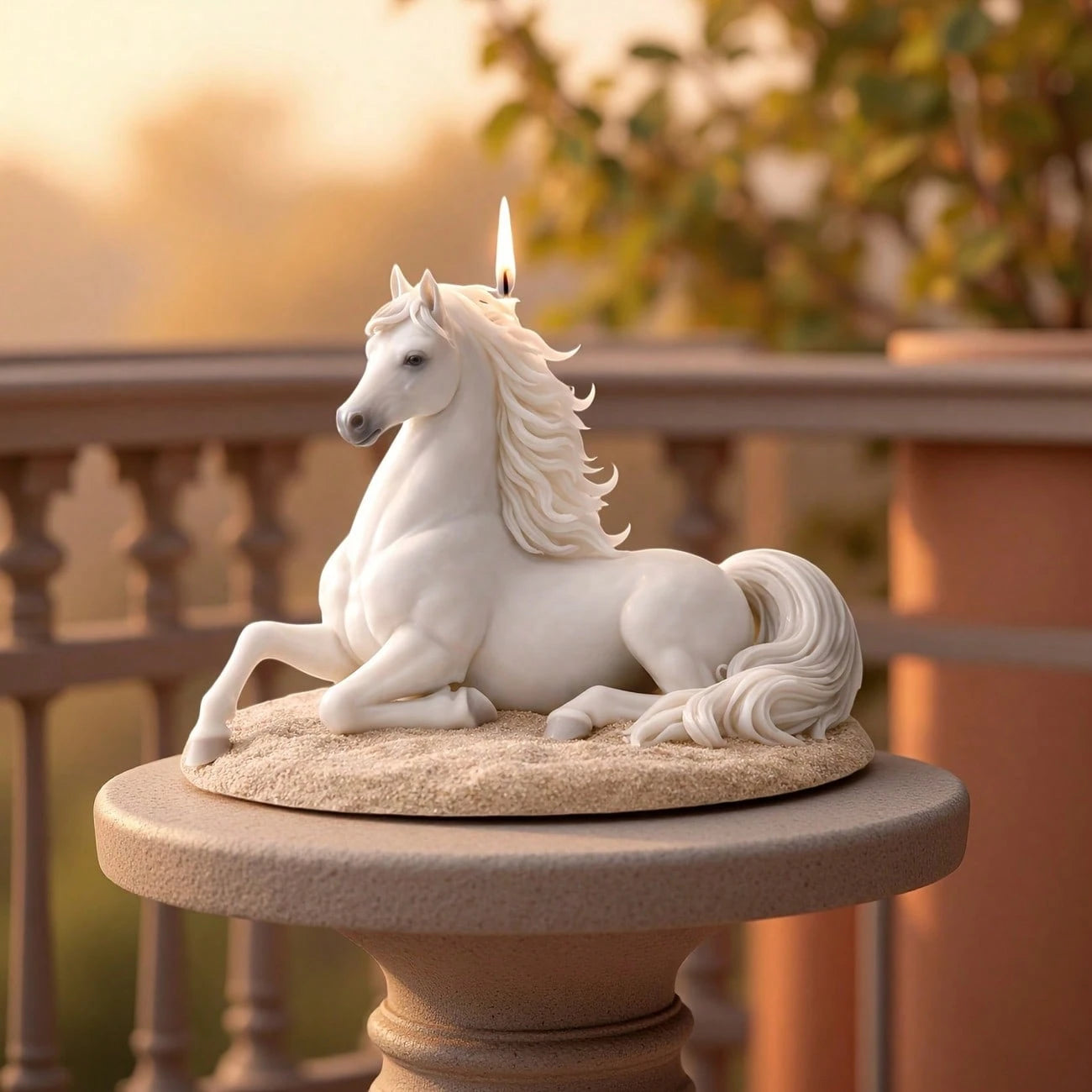 Arabian Horse Resin Silicone Candle Mold| Suitable For Displaying Plaster Statues, Epoxy Resin And Plaster Furniture Decor. Reusable, Easy Release, Fine Hair Texture Design. Suitable For Aromatherapy