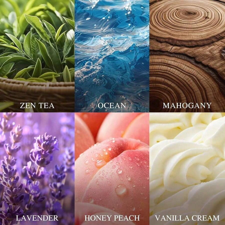 AROIC Car Freshener Women, 6 Pack Freshener Diffuser, Hanging Fragrance Essential Oil Diffuser, Long Lasting Fragrance Fresheners Scents Accessories Cute Car Interior Unisex