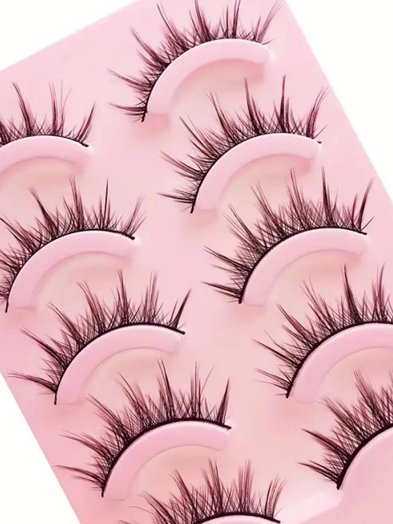 Asiteo 5 Pairs Cartoon Anime False Eyelashes, Natural & Realistic, Faux Mink, Lightweight & Fluffy, 3D Thick, Korean/Japanese/Asian Style, Cosplay Lashes