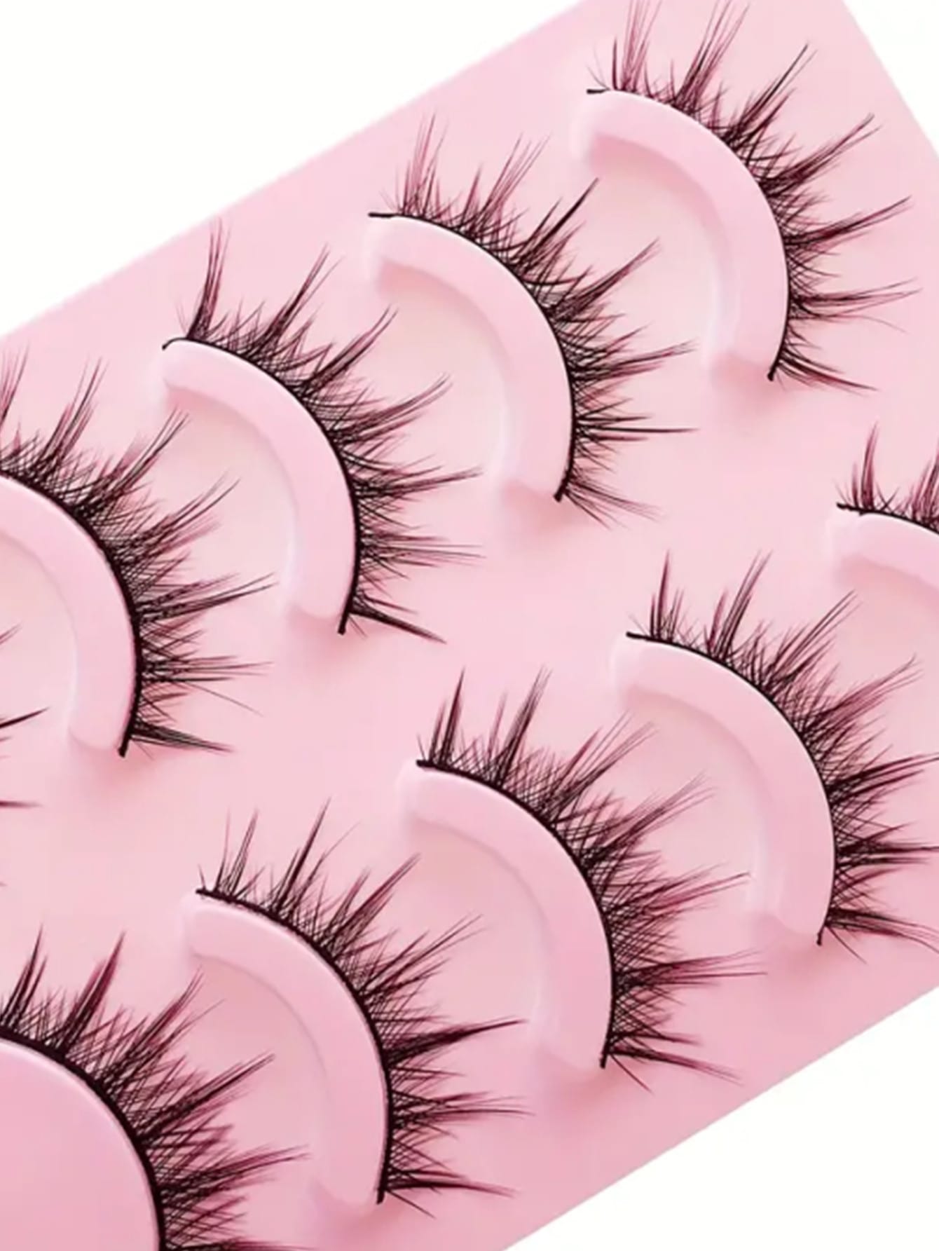 Asiteo 5 Pairs Cartoon Anime False Eyelashes, Natural & Realistic, Faux Mink, Lightweight & Fluffy, 3D Thick, Korean/Japanese/Asian Style, Cosplay Lashes
