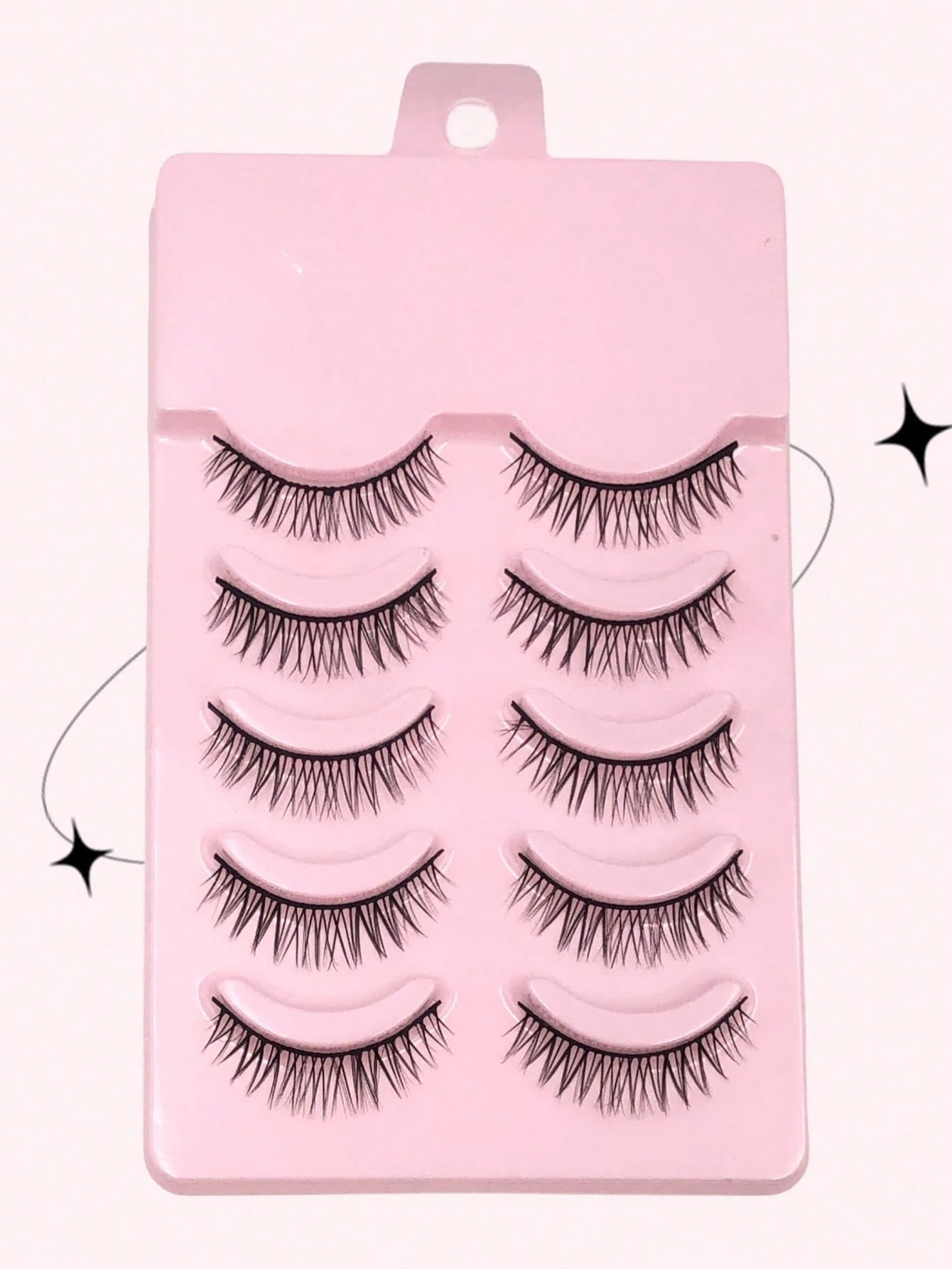 Asiteo 5 Pairs Cartoon Anime False Eyelashes, Natural & Realistic, Faux Mink, Lightweight & Fluffy, 3D Thick, Korean/Japanese/Asian Style, Cosplay Lashes
