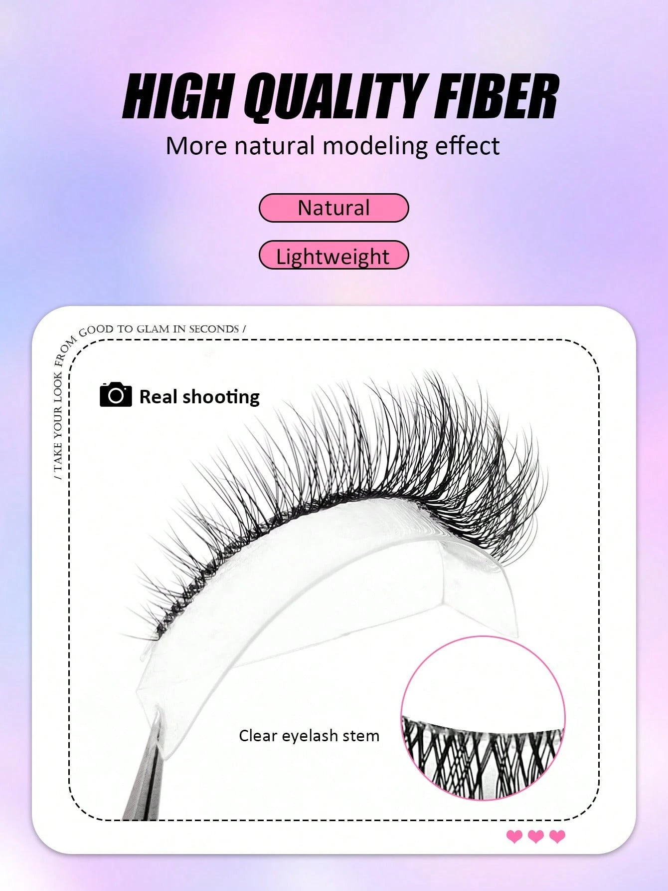 Asiteo 7 Pairs Look False Eyelashes, Soft Transparent Band, Short Lightweight Faux Mink Lashes, Create Makeup Look, Suitable For Daily Makeup, Suitable For Beginners, Aesthetic