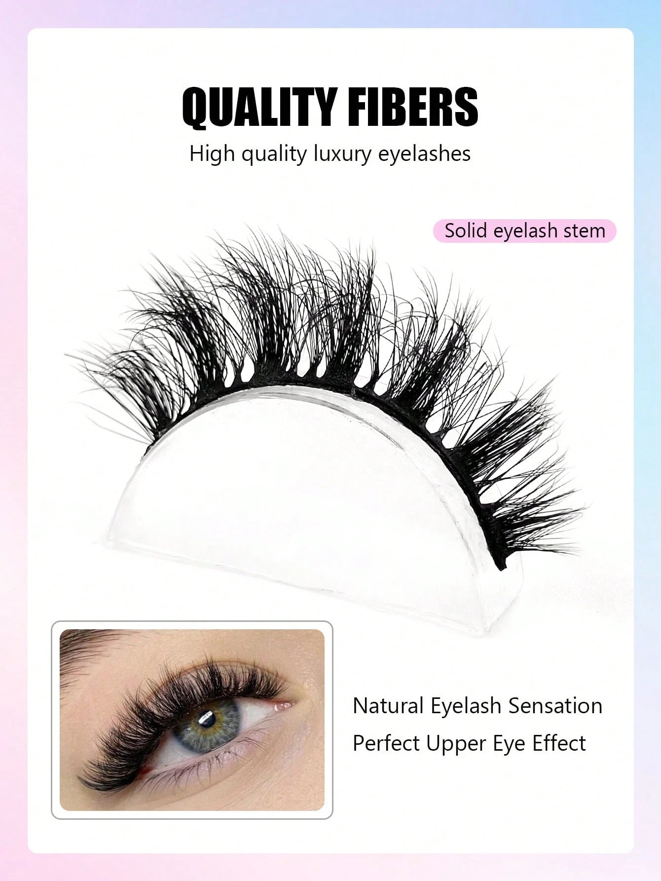 Asiteo 7 Pairs Luxurious Fluffy Faux Mink False Eyelashes- Natural Cross Style Lashes, Thick Volume For A Dramatic Look- Soft, Lightweight & Reusable Strip Lashes, Lashes, Eyelashes, Fake Lashes