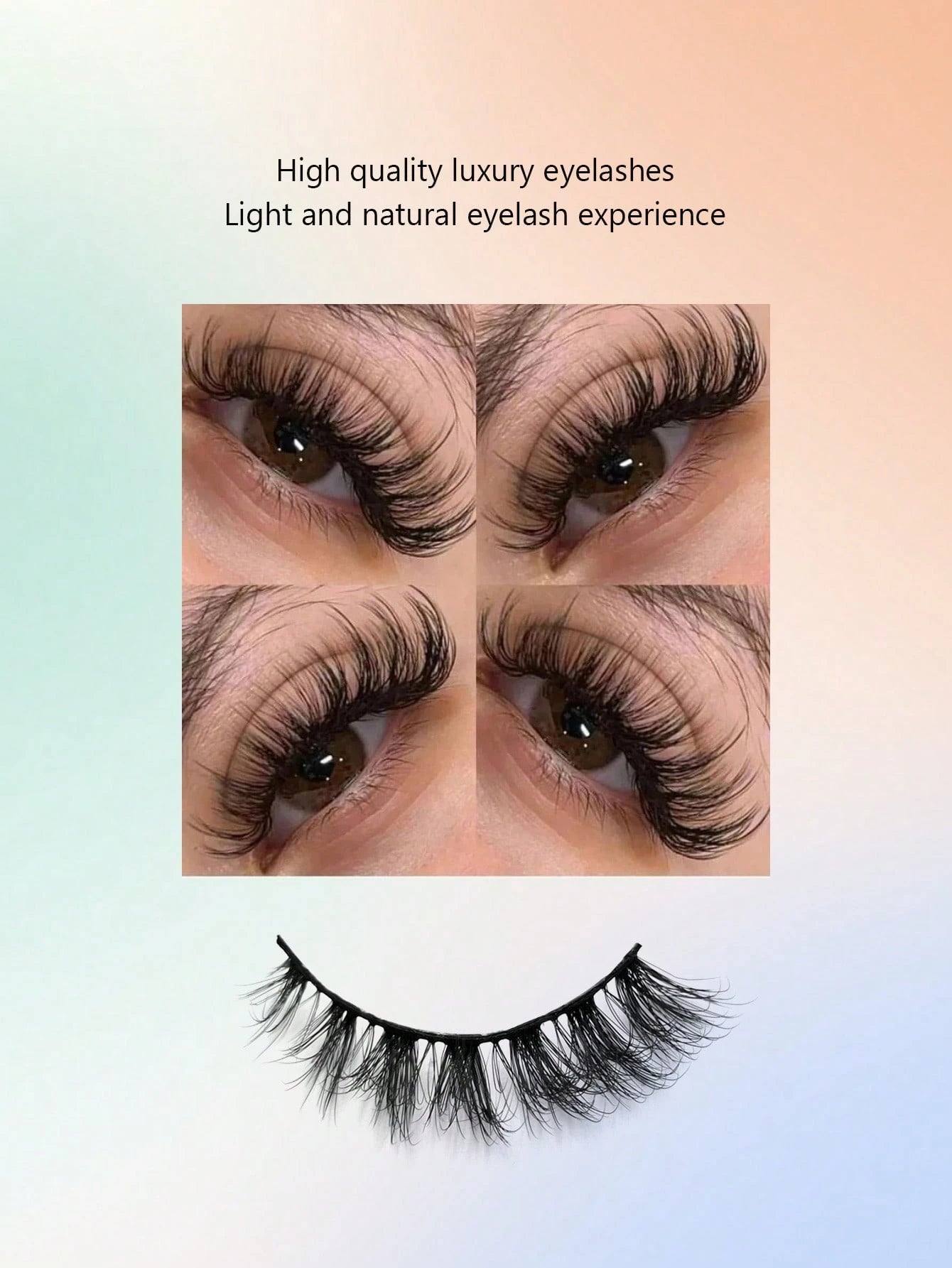 Asiteo 7 Pairs Luxurious Fluffy Faux Mink False Eyelashes- Natural Cross Style Lashes, Thick Volume For A Dramatic Look- Soft, Lightweight & Reusable Strip Lashes, Lashes, Eyelashes, Fake Lashes