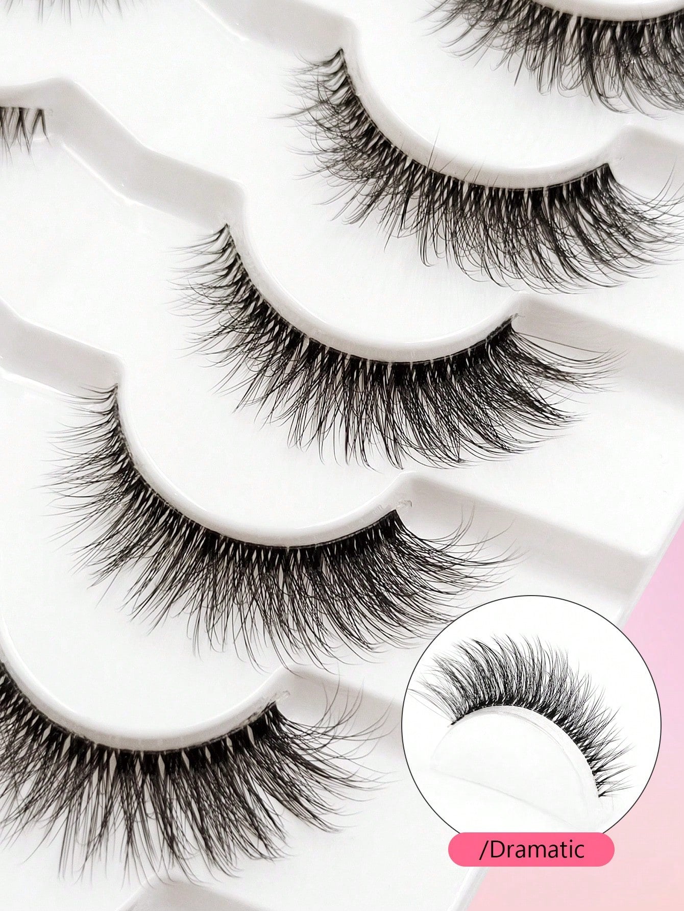 Asiteo 7 Pairs Transparent Delicate Natural False Eyelashes- Reusable, Lightweight & Comfortable, Create Charming Eye Makeup- Perfect For Daily Wear, Eyelash Strips, Eyelashes, False Eyelashes, Aest