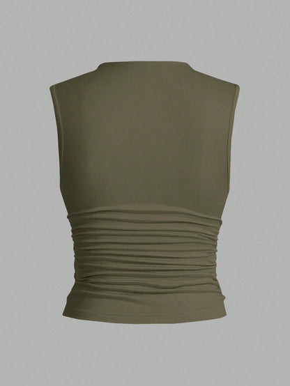 Auralis 3pcs/Set Plus Size Women's Sleeveless Fitted Basic Tank Tops
