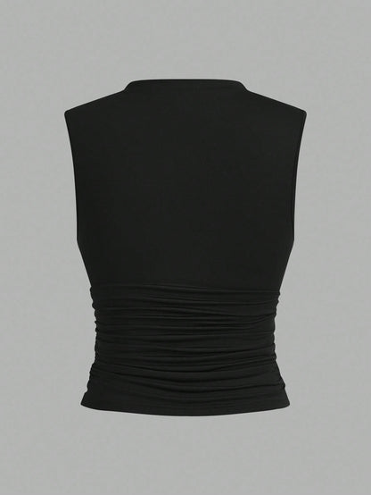 Auralis 3pcs/Set Plus Size Women's Sleeveless Fitted Basic Tank Tops
